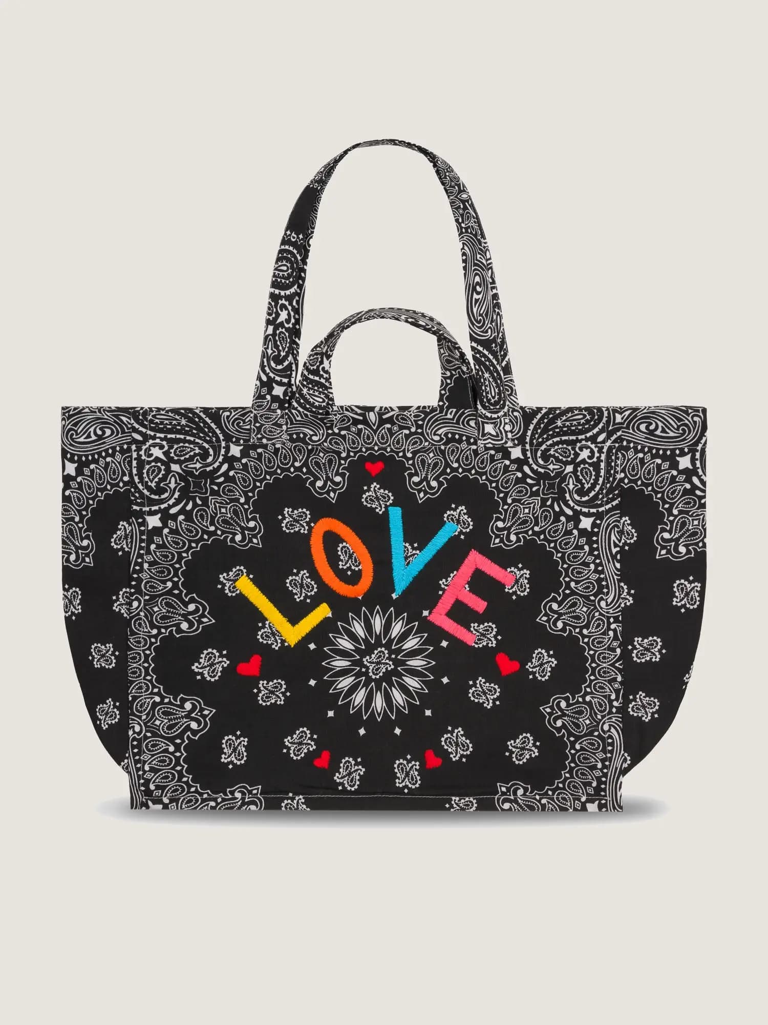 Maxi cabas matelassé"LOVE"black