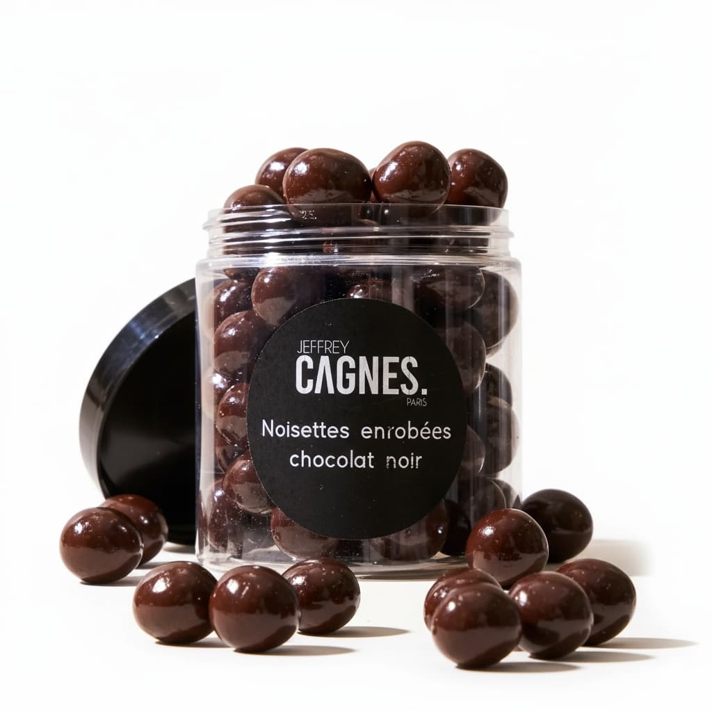 Noisettes enrobées au chocolat set