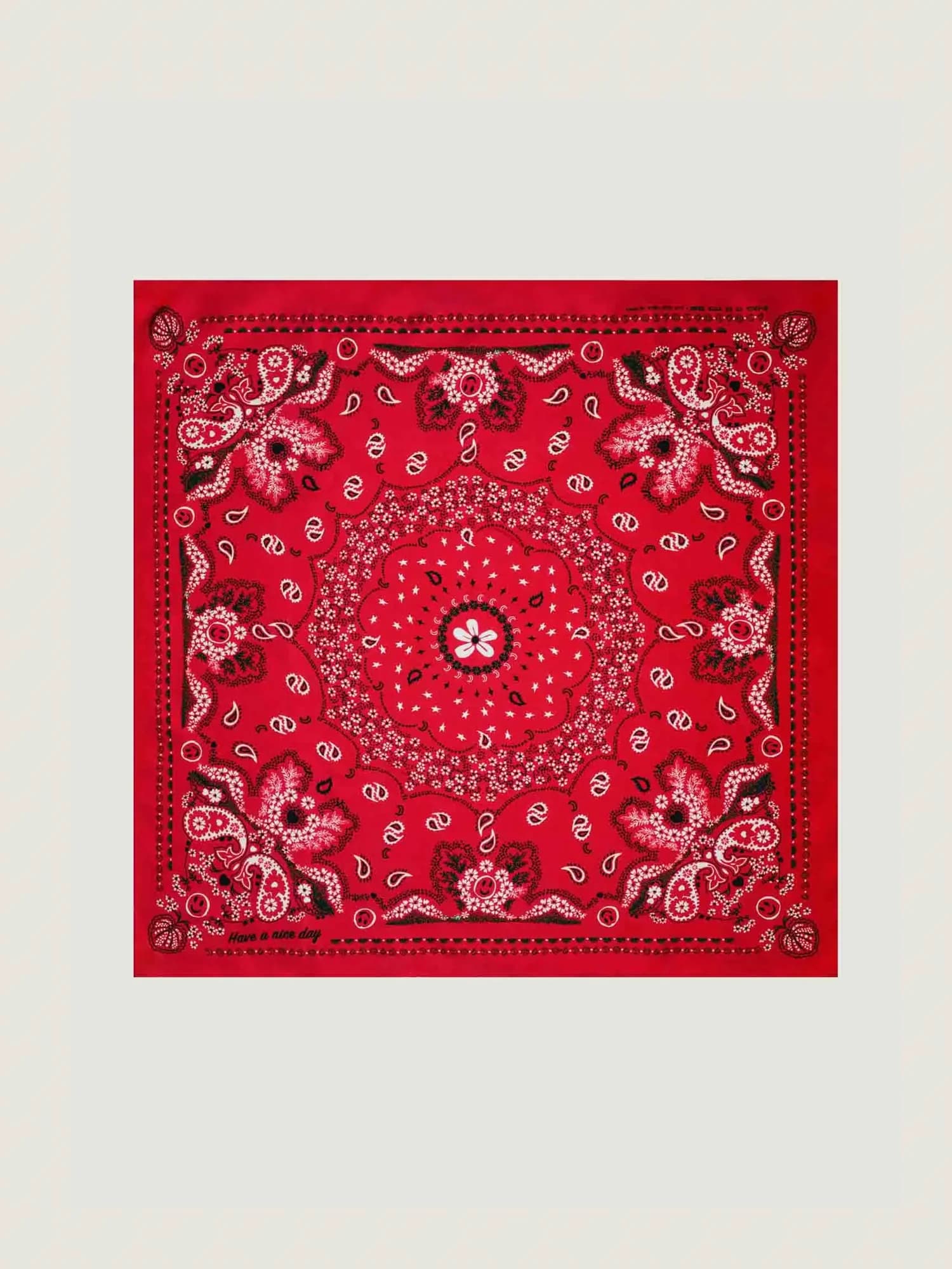 Bandana en Soie - rouge