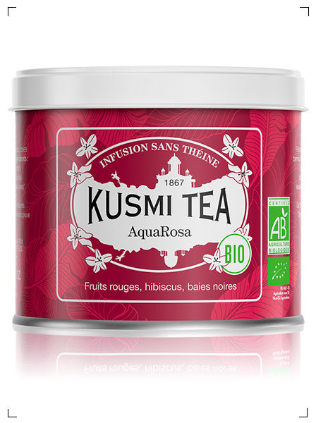 Kusmi Tea AQUAROSA BIO BOITE METAL, アクアローザ 缶入り クスミティ