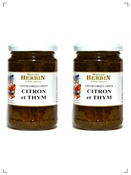 Maison Herbin CONFITURE CITRON-THYM, コンフィチュール レモンとタイム 2個セット メゾン エルバン