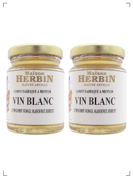 Maison Herbin CONFIT DE VIN BLANC, 白ワインのジャム 2個セット メゾン エルバン