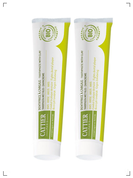 Cattier DENTARGILE OU DENTOLIS, デンタルジル デントリス クレイトゥースペースト 2本セット カティエ