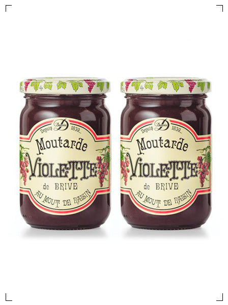 Pariswave DENOIX LA MOUTARDE VIOLETTE, ヴィオレットマスタード 2個セット パリスウェーブ