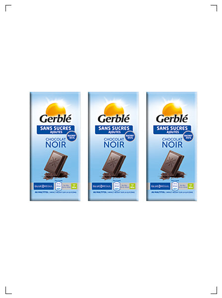 Gerble CHOCOLAT NOIR, ブラックチョコレート タブレット ジェルブレ