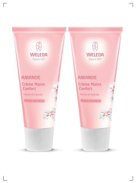 Weleda CREME MAINS CONFORT A L'AMANDE, アーモンド ハンドクリーム 2個セット ヴェレダ