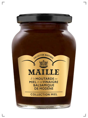 Maille MOUTARDE AU MIEL ET AU VINAIGRE BALSAMIQUE DE MODENE, マスタード 蜂蜜とモデナ産バルサミコ酢 マイユ