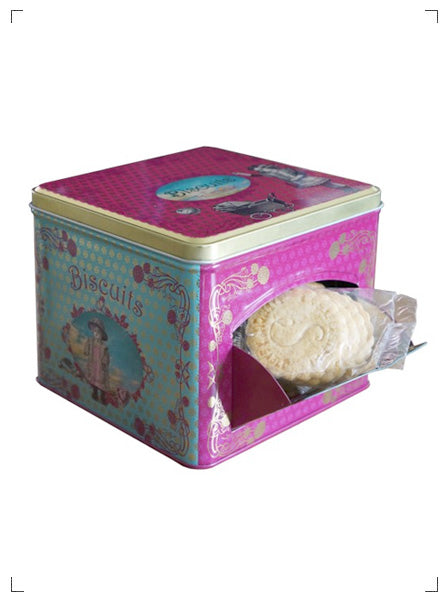 La Sablesienne BOITE DISTRIBUTRICE SERVEZ VOUS, ボワット セルヴェ ヴ メタル缶 ラ サブレジエンヌ