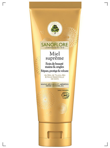 Sanoflore MIEL SUPREME SOIN DE BAUTE MAINS & ONGLES, ハニー シュプリーム ハンド&ネイルクリーム サノフロール