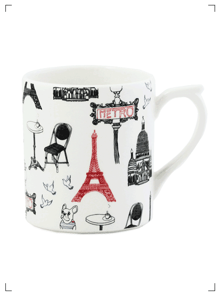 Gien CA C'EST PARIS ! MUG, サ セ パリ! マグカップ ジアン