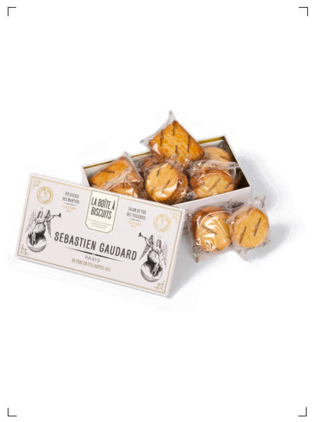 Sebastien Gaudard LA BOITE A BISCUITS EN METAL, サブレ アソート メタル缶入り セバスチャン ゴダール