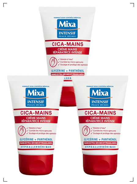 Mixa CICA-MAINS CREME MAINS, シカ マン ハンドクリーム 3個セット ミクサ