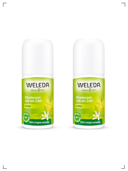 Weleda DEODORANT ROLL ON 24H CITRUS, デオドラント ロールオン 24h シトラス 2個セット ヴェレダ