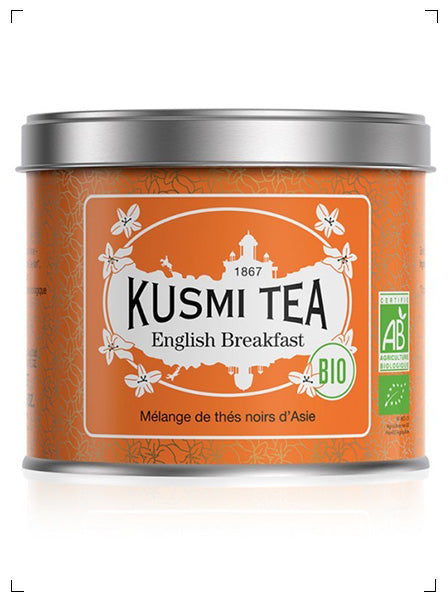 Kusmi Tea ENGLISH BREAKFAST BIO BOITE METAL, イングリッシュ ブレックファスト ビオ 缶入り クスミティ