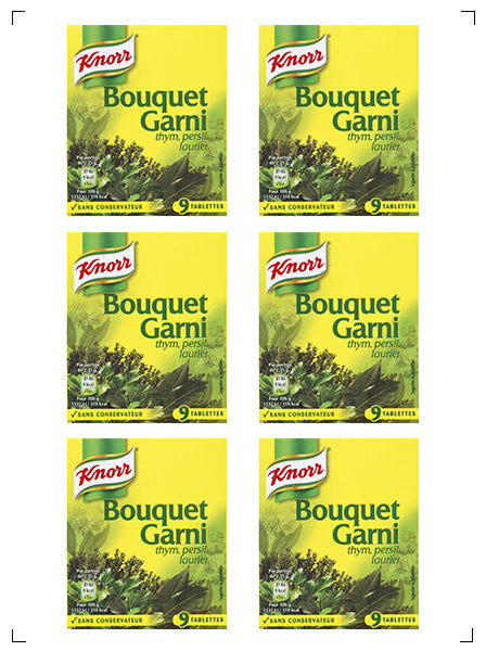 Knorr BOUQUET GARNI AU THYM PERSIL ET LAURIER, 固形ブーケガルニ 6箱セット クノール