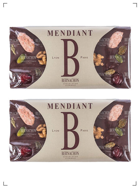 Bernachon 2 TABLETTES-NOIR MENDIANT, ノワール マンディアン ベルナシオン