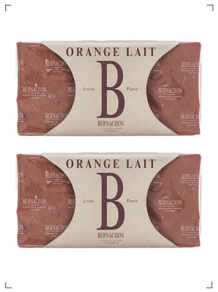 Bernachon 2 TABLETTES-LAIT ORANGE, レ オランジュ ベルナシオン