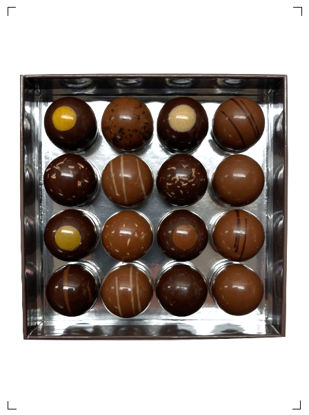 Philippe Bel BOITE 16 BOULES, キャラメル セミリキッド ショコラ アソート 16個入り フィリップ ベル