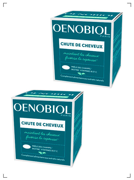 Oenobiol CHUTE CHEVEUX 60CPS, シュット シュヴー 60粒入り 2箱セット オエノビオル