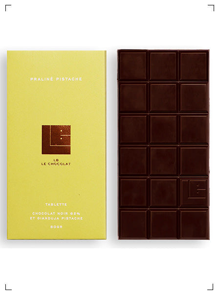 LB Le Chocolat | TABLETTE PRALINE PISTACHE – PARISWAVE.COM