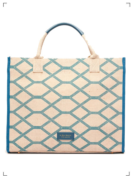 Le Bon Marche BON MARCHE CABAS ESCALATOR BLEU CLAIR, ボンマルシェ トートバッグ エスカレーター ライトブルー ル ボン マルシェ