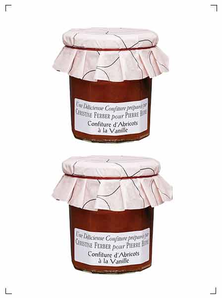 Pierre Herme CONFITURE D'ABRICOTS A LA VANILLE, コンフィチュール アプリコット & バニラ 2個セット ピエール エルメ