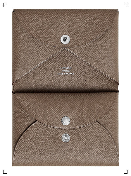 Hermes | PORTE CARTE CALVI DUO COMPACT ETOUPE – PARISWAVE.COM