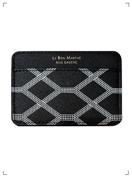 Le Bon Marche | PORTE CARTE MOTIF ESCALATOR (NOIR) – PARISWAVE.COM
