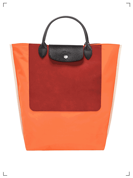 Longchamp RE PLAY SAC CABAS M ORANGE, リプレイ カバ M オレンジ ロンシャン