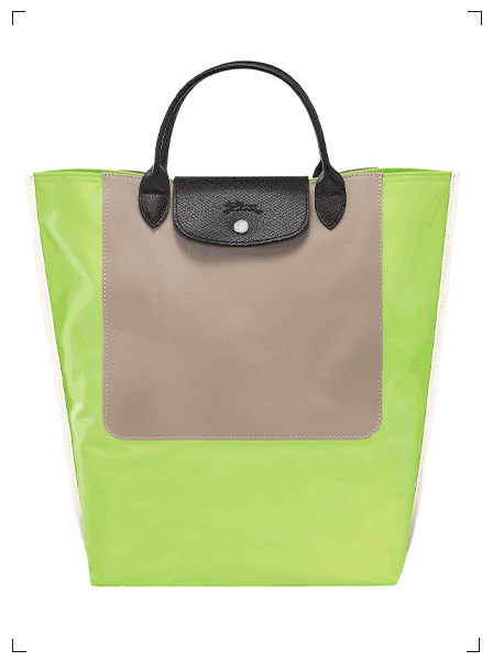 Longchamp RE PLAY SAC CABAS M VERT LUMIERE, リプレイ カバ M ライトグリーン ロンシャン