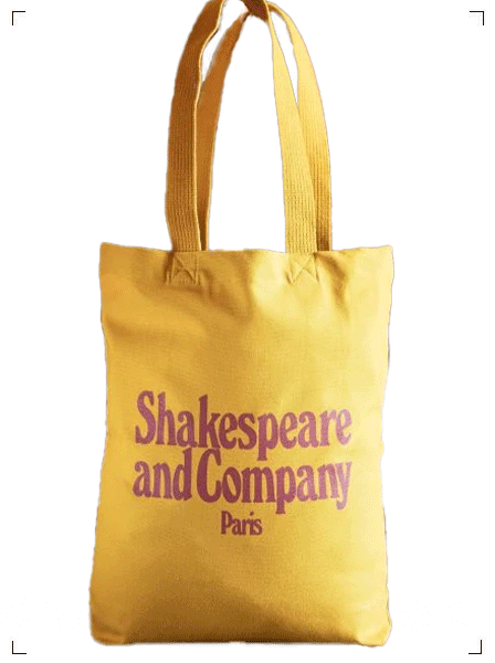 Shakespeare & Company GEORGE TOTE BAG, ロゴトートバッグ イエロー シェイクスピアアンドカンパニー