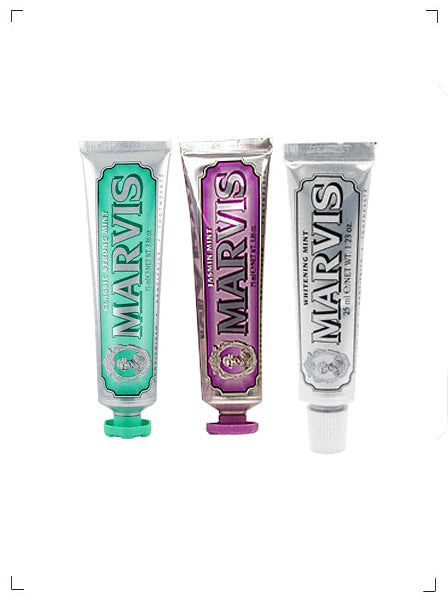 Marvis MARVIS  TOOTHPASTE CLASSIC STRONG MINT ET WHITENING MINT ET JASMIN MINT TRAVEL SIZE, マービス トゥースペースト トラベルサイズ3個セット マービス