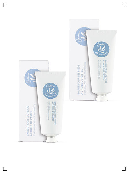 Graine de Pastel BAUME POUR LES PIEDS A L'HUILE DE PASTEL, フットクリーム 2本セット グレーヌ ド パステル