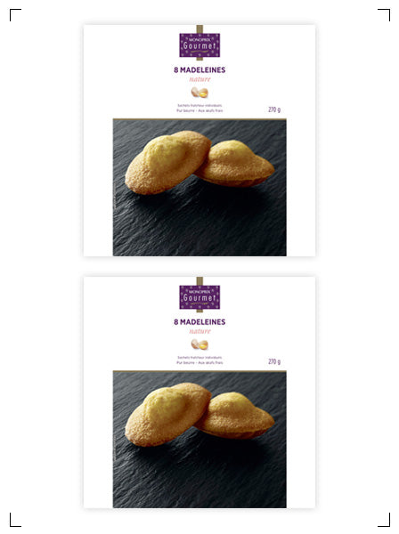 Monoprix gourmet 8 MADELEINES, マドレーヌ 2袋セット モノプリ グルメ