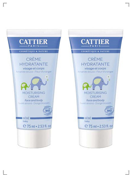 Cattier BEBE CREME HYDRATANTE, べべ ボデイクリーム 2本セット カティエ