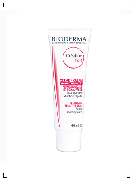 Bioderma CREME CREALINE FORT PEAUX ROUGIES ET ECHAUFFEES, サンシビオ フォール 赤ら顔 ほてり顔用クリーム ビオデルマ