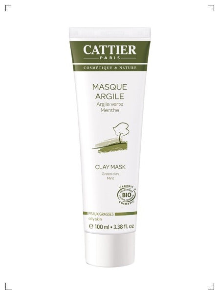 Cattier MASQUE A L'ARGILE VERTE, クレイパック オイリー肌用 カティエ