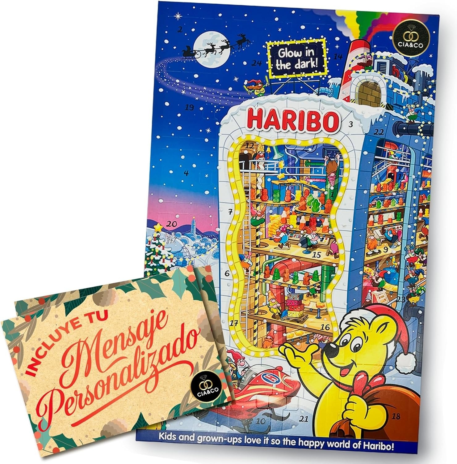 Calendrier de l’Avent HARIBO 2025 · Édition Lumineuse Brille dans le Noir