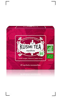 Kusmi Tea / AQUAROSA BIO 20 SACHETS MOUSSELINES