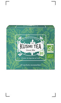 Kusmi Tea / GREEN MIX BIO 20 SACHETS MOUSSELINES