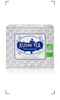 Kusmi Tea / WHITE ANASTASIA BIO 20 SACHETS MOUSSELINES