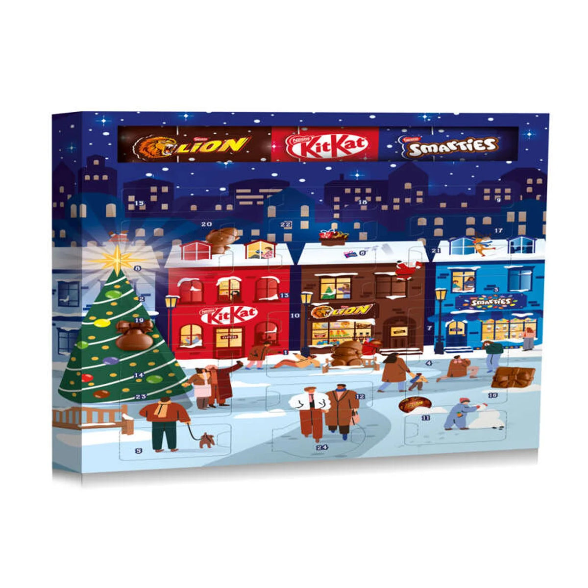 Nestlé Lion KitKat Smarties Calendrier de l'Avent 189g