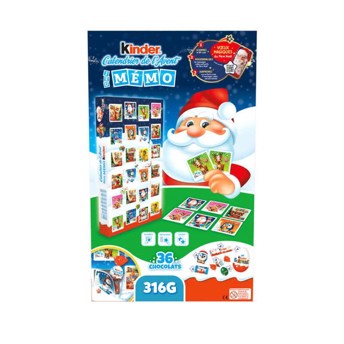 Kinder Calendrier de l'Avent Memory 316g
