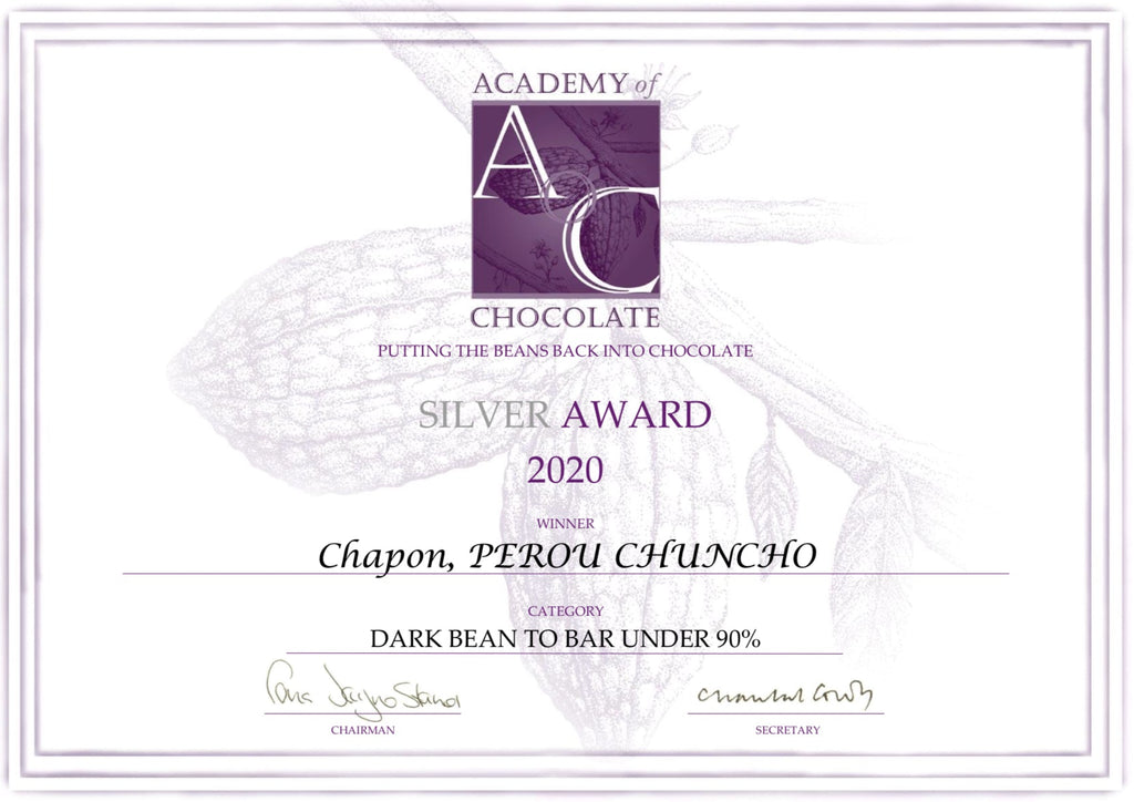 TABLETTE DE CHOCOLAT NOIR PEROU CHUNCHO 75%