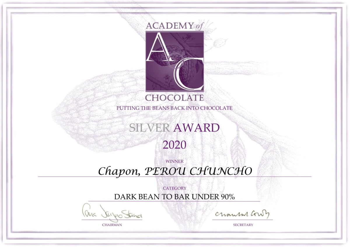 TABLETTE DE CHOCOLAT NOIR PEROU CHUNCHO 75%
