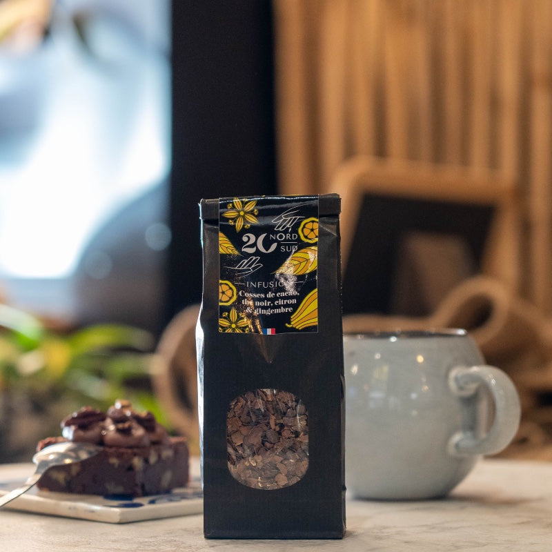 カカオハスク ティー 紅茶・レモン・ジンジャー 100g
