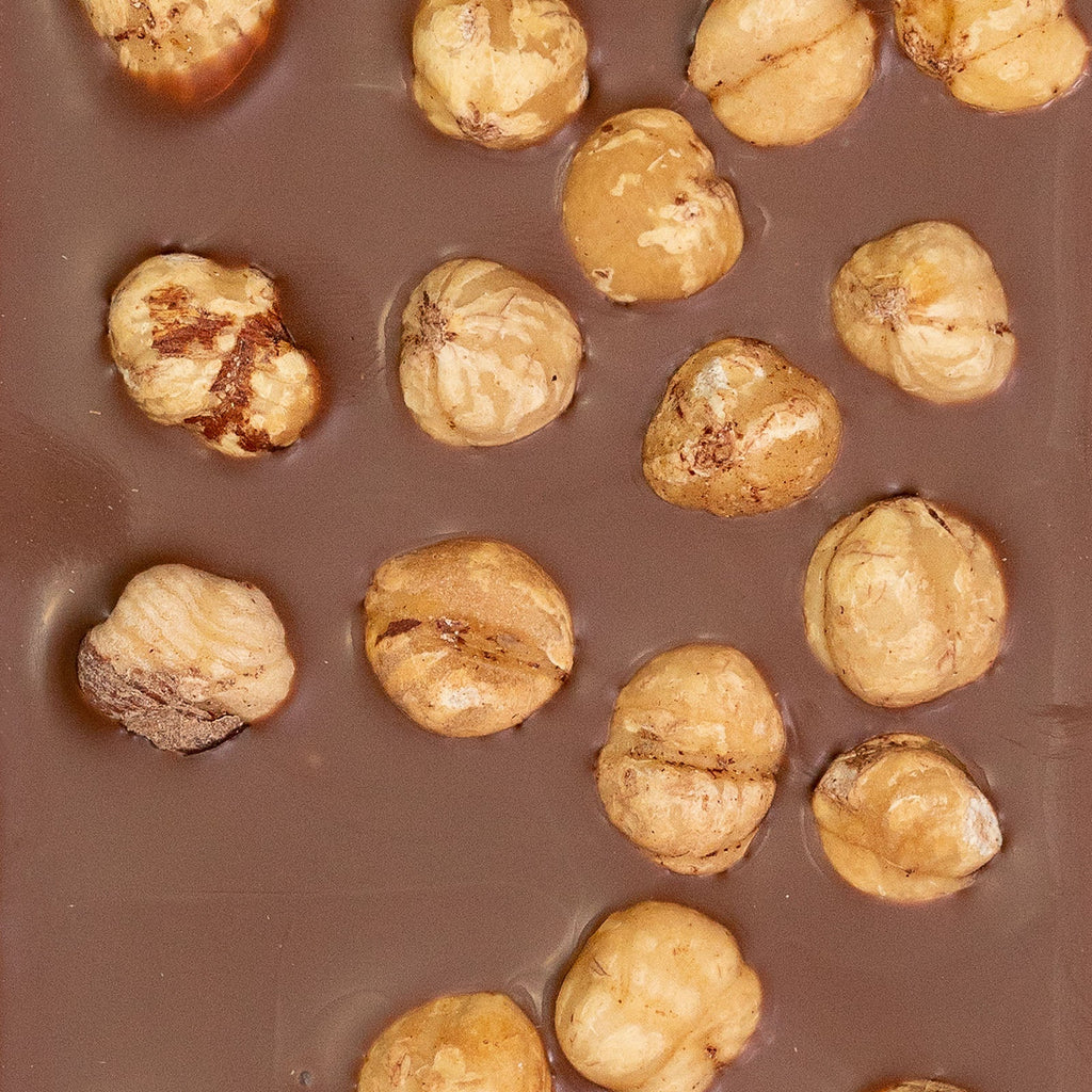 TABLETTE DE CHOCOLAT AU LAIT FOURRÉE PRALINÉ NOISETTES ENTIÈRES DU PIÉMONT