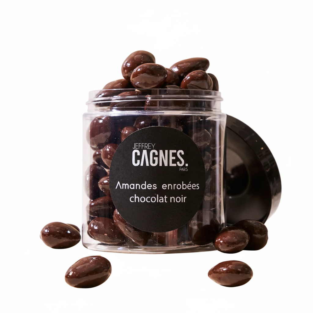 Amandes enrobées au chocolat set