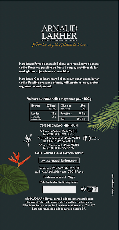 TABLETTE AMÉRIQUE LATINE 75%