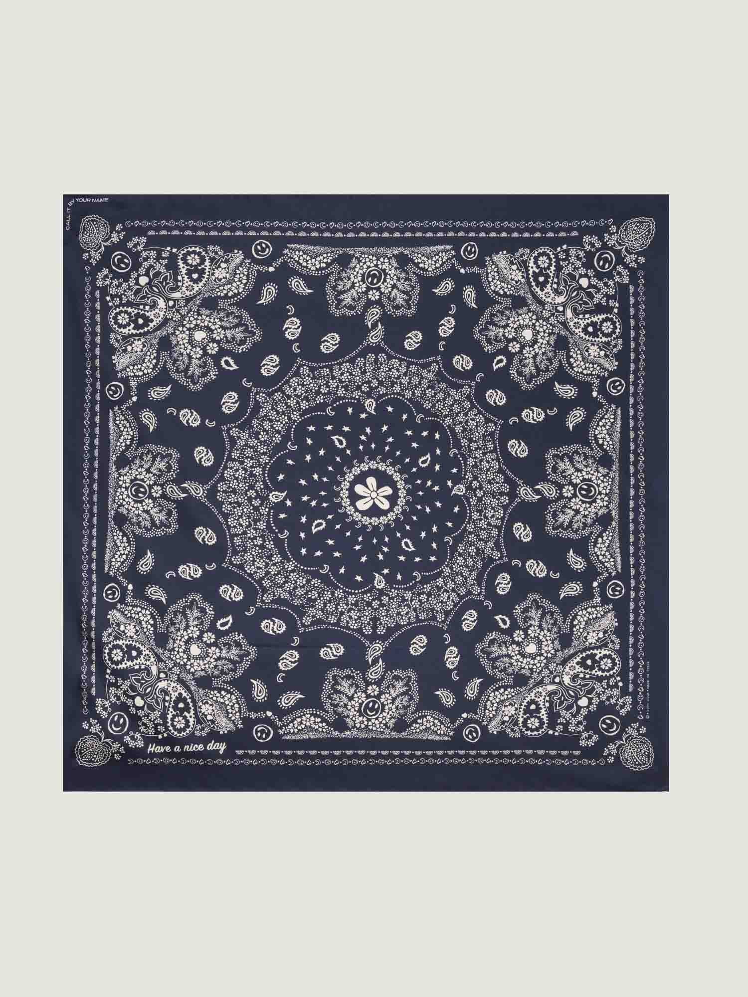 Bandana en Soie - NAVY